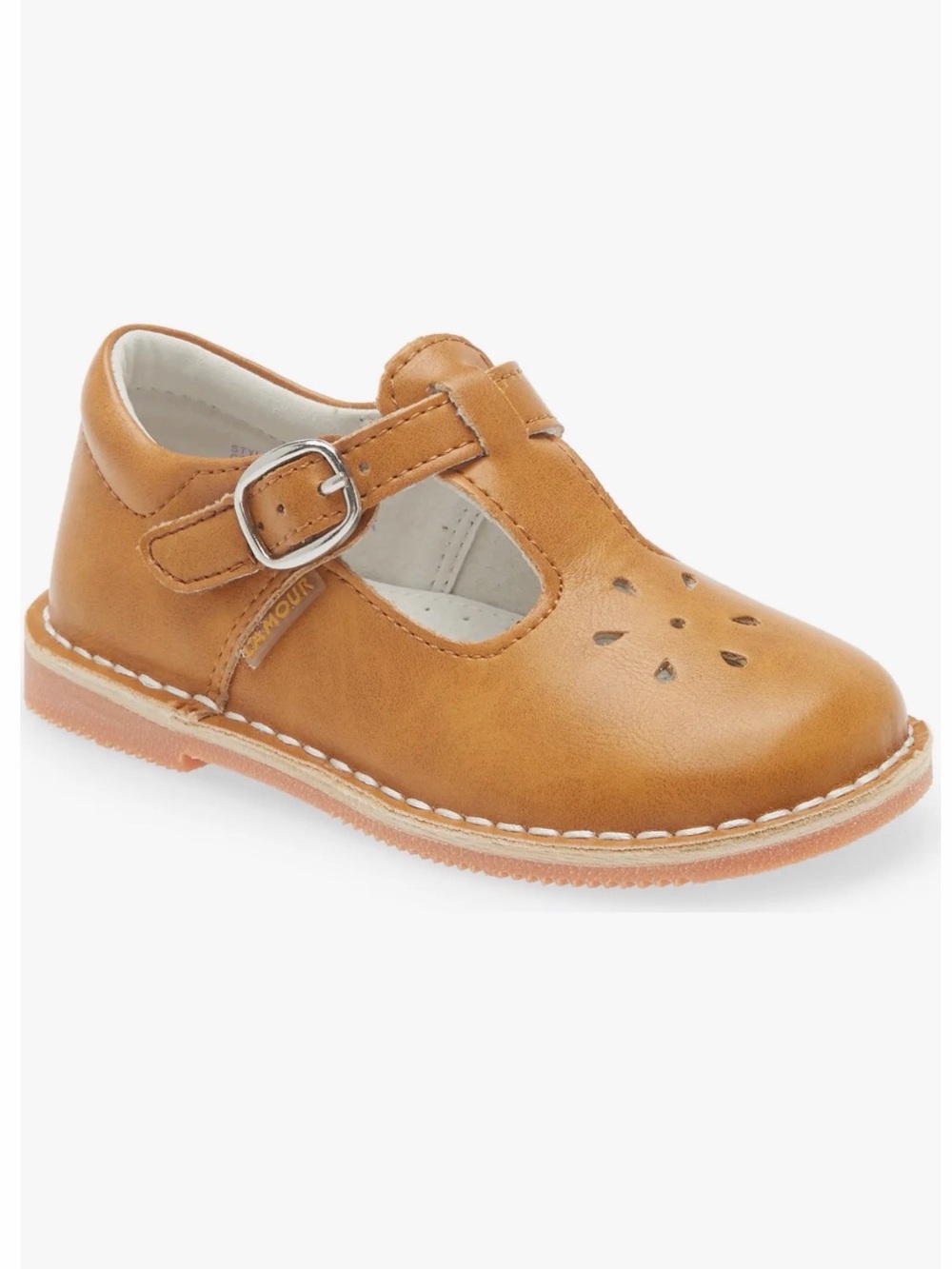 L’Amour Joy Classic T-Strap Mary Jane in Mustard - Picture 7 of 7